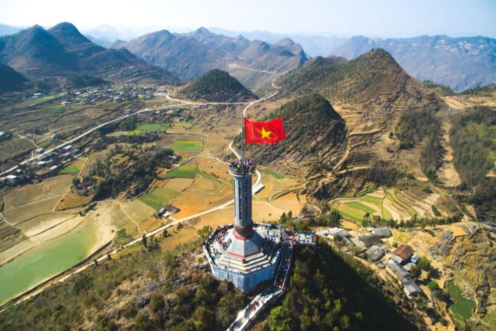 Mât de drapeau à Ha Giang